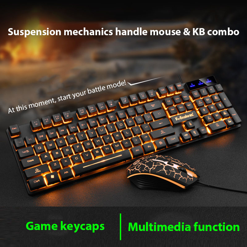 Gaming Keyboard And Mouse Set - KM320 toetsenbord- en muisset Waterdicht lichtgevend