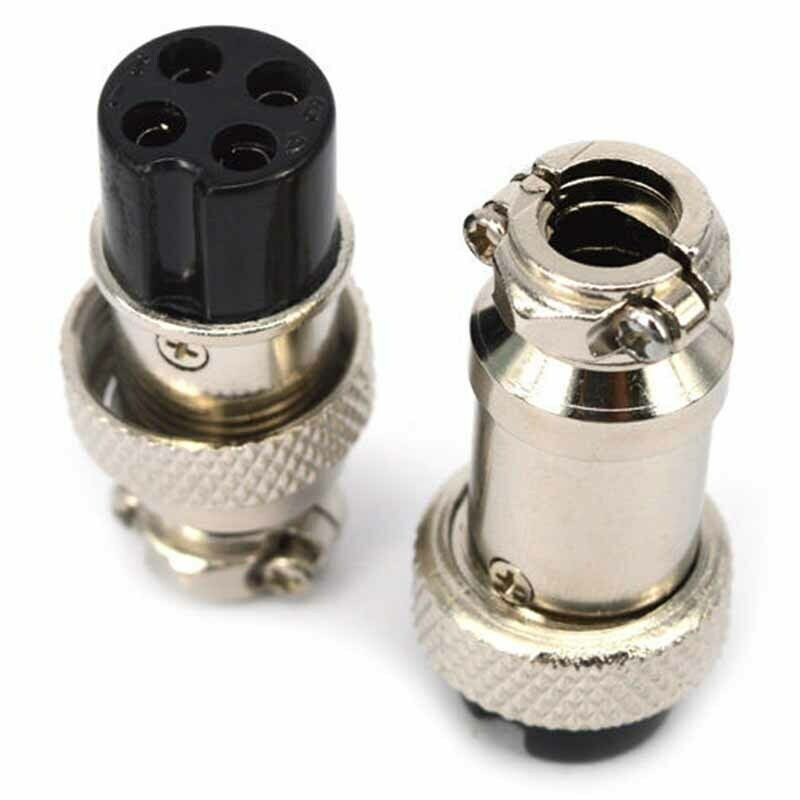 Aviator Connector Kit - GX16-4 4-pins Aviation Connector Kit, 5