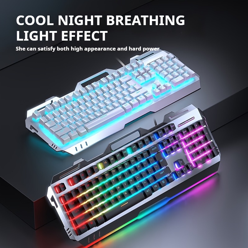 Gaming Keyboard And Mouse Set - EWEADN GX80Z Gaming-membraantoetsenbord, 104 toetsen Bedraad