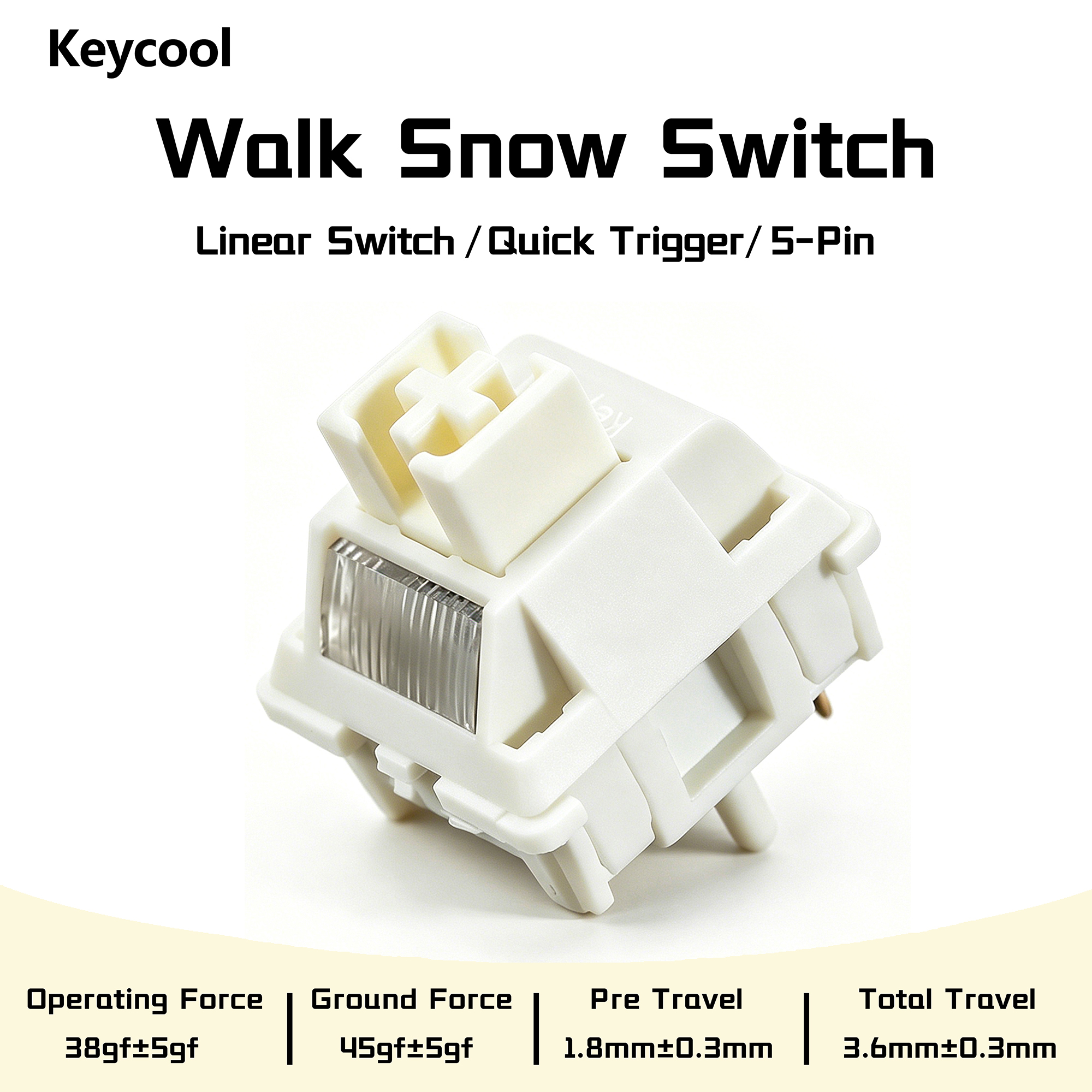 Keyboard Lube Kit - Keycool Walk Snow Switch Wit 38gf