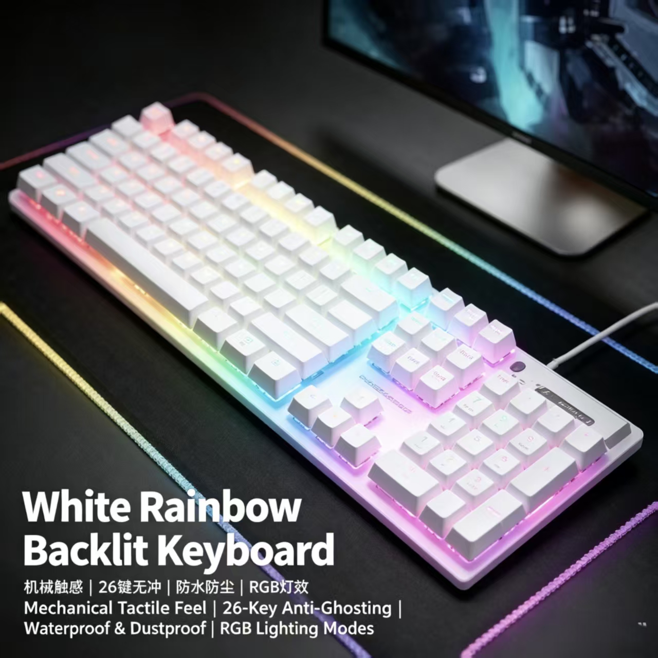 Gaming Keyboard Mouse And Headset Combo - Pro-Pioneer GX330 Bedraad mechanisch gaming-toetsenbord en