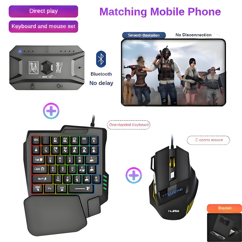 Gaming Keyboard Mouse And Headset Combo - M1 Pro Gamepad Mobiele Telefoon Game