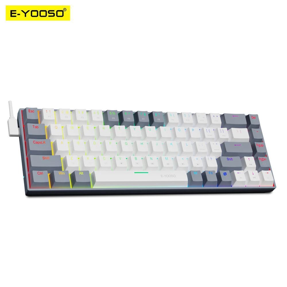 Gaming Keyboard E Yooso - E-YOOSO Z686 Rgb Usb 60% Mini