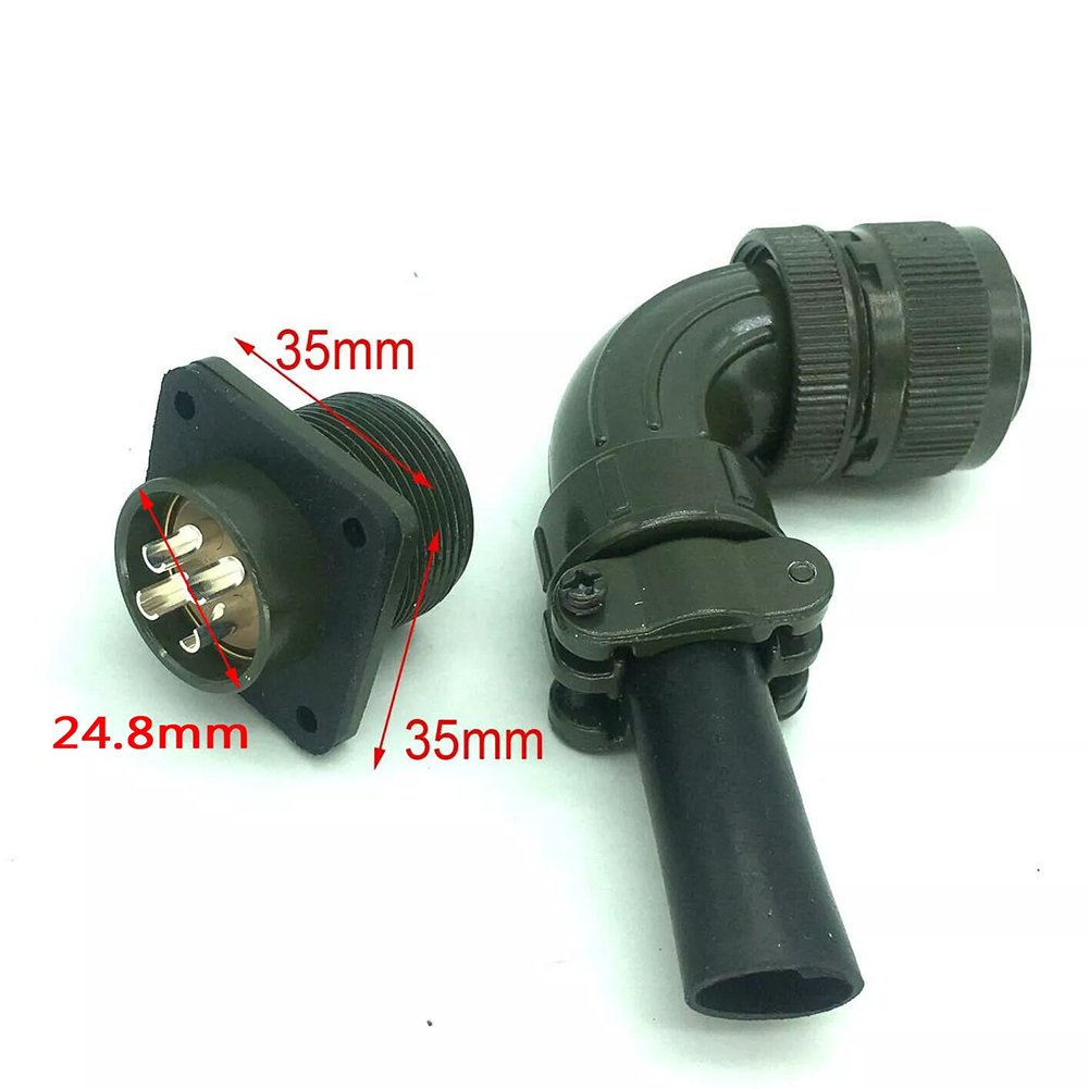 Aviator Connector Kit - Luchtvaartconnector 4-pins 90 graden kit 3108