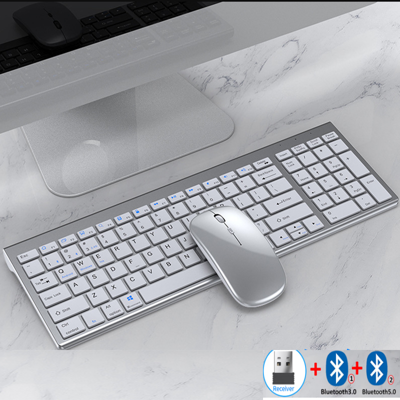 Gaming Keyboard Mouse And Headset Combo - Jomaa Slanke oplaadbare Bluetooth-toetsenbord- en muisset