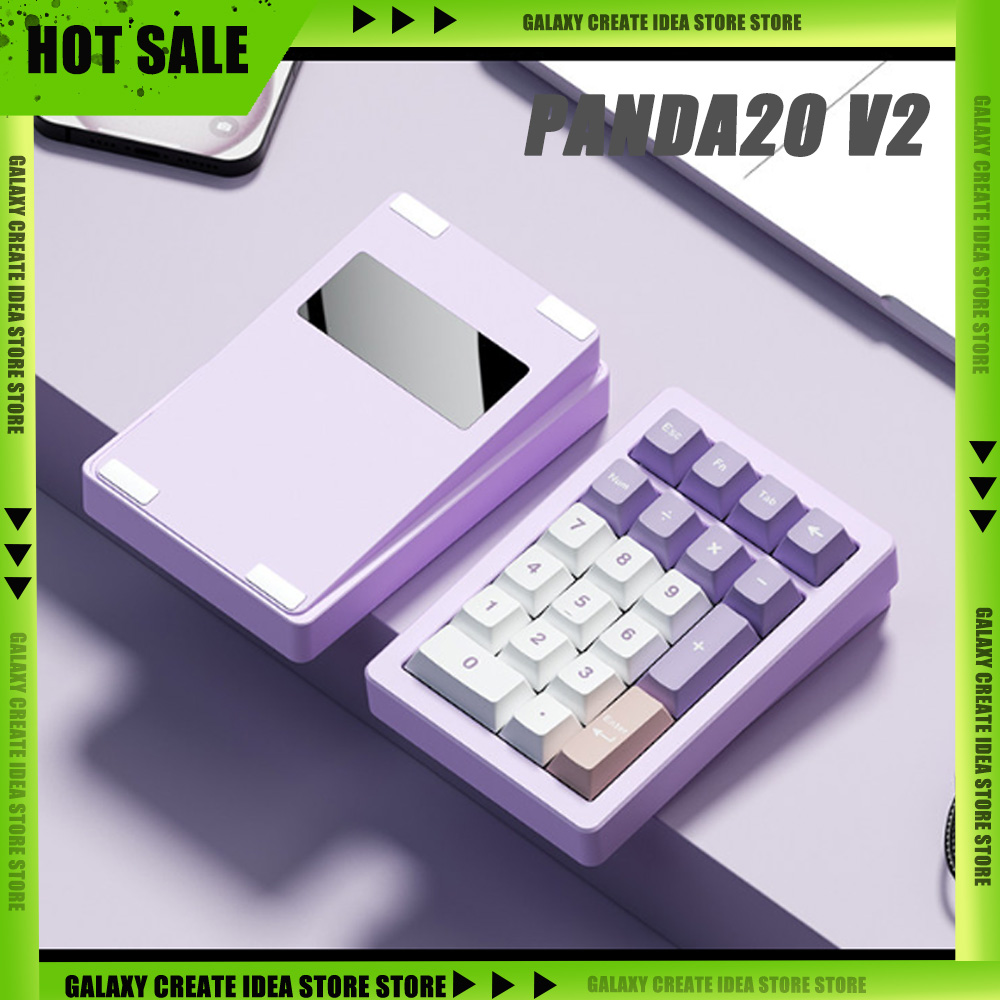 Gaming Keyboard Wireless - PANDA20 V2 Numeriek toetsenbordkit Draadloos Tri-mode