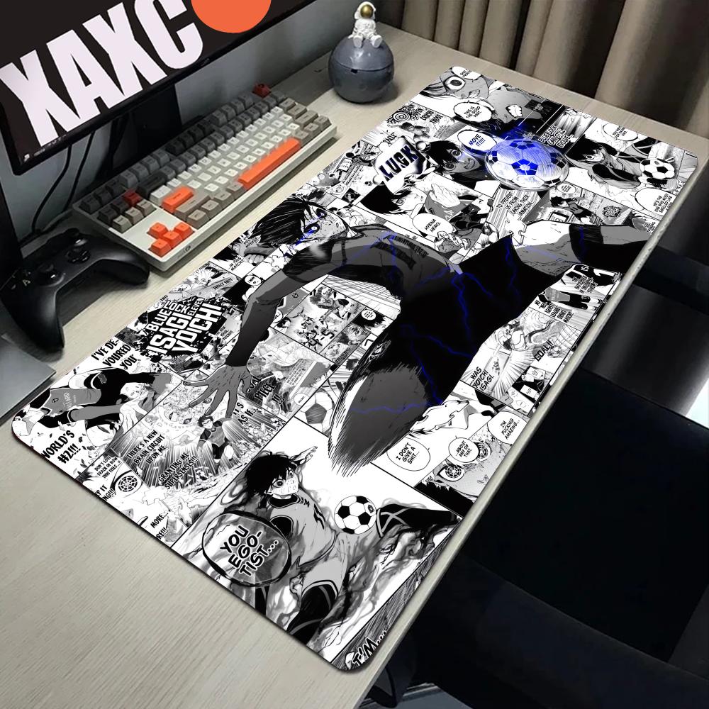 Gaming Keyboard Blue - Zwart-wit Anime Muismat PC XXL Gamer