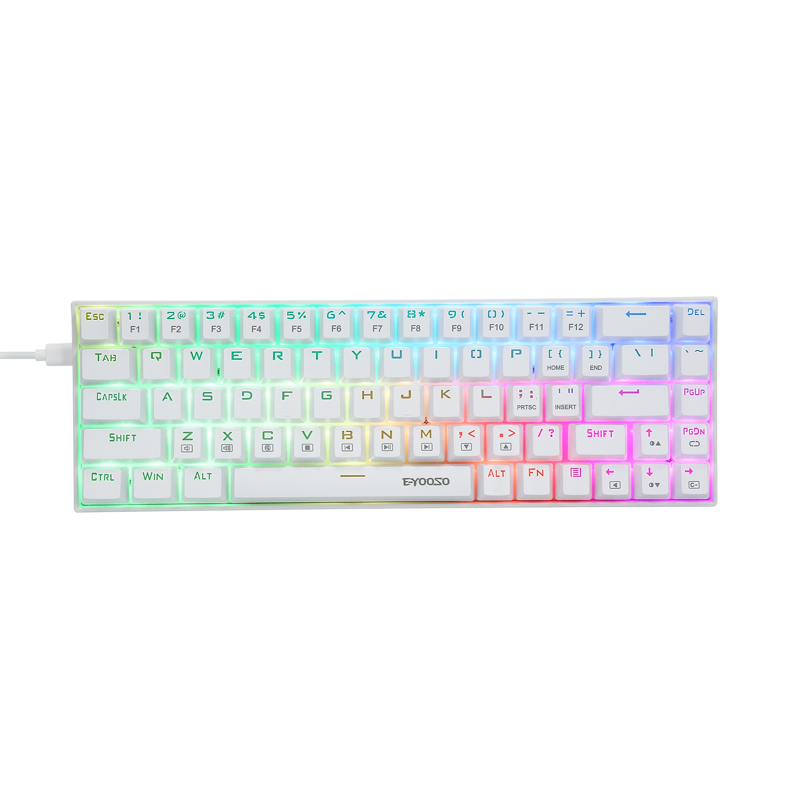 Gaming Keyboard E Yooso - Z-686 60% Mini Mechanische Gaming Toetsenbord,