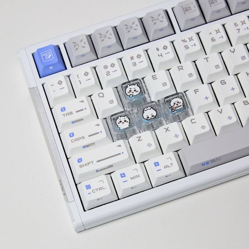 Gaming Keyboard Affordable - Chiikawa 4 stuks handgemaakte transparante pc-keycaps