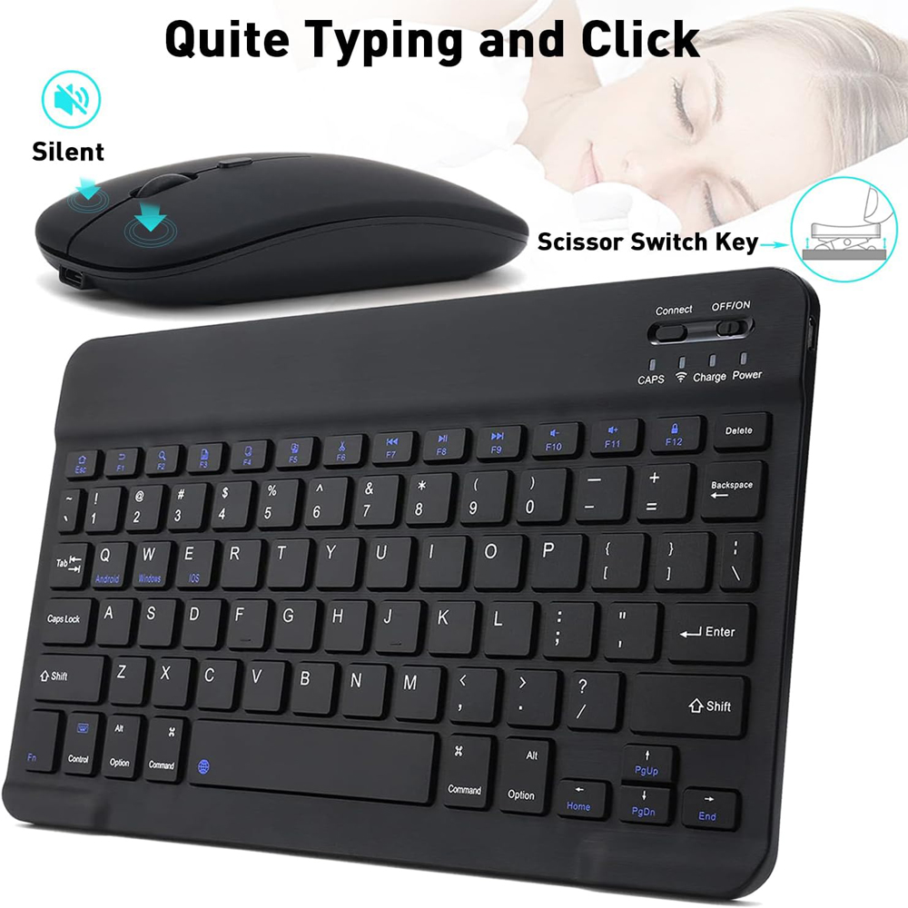 Gaming Keyboard Wireless - 10 inch draadloos Bluetooth-minitoetsenbord voor iOS-telefoon,