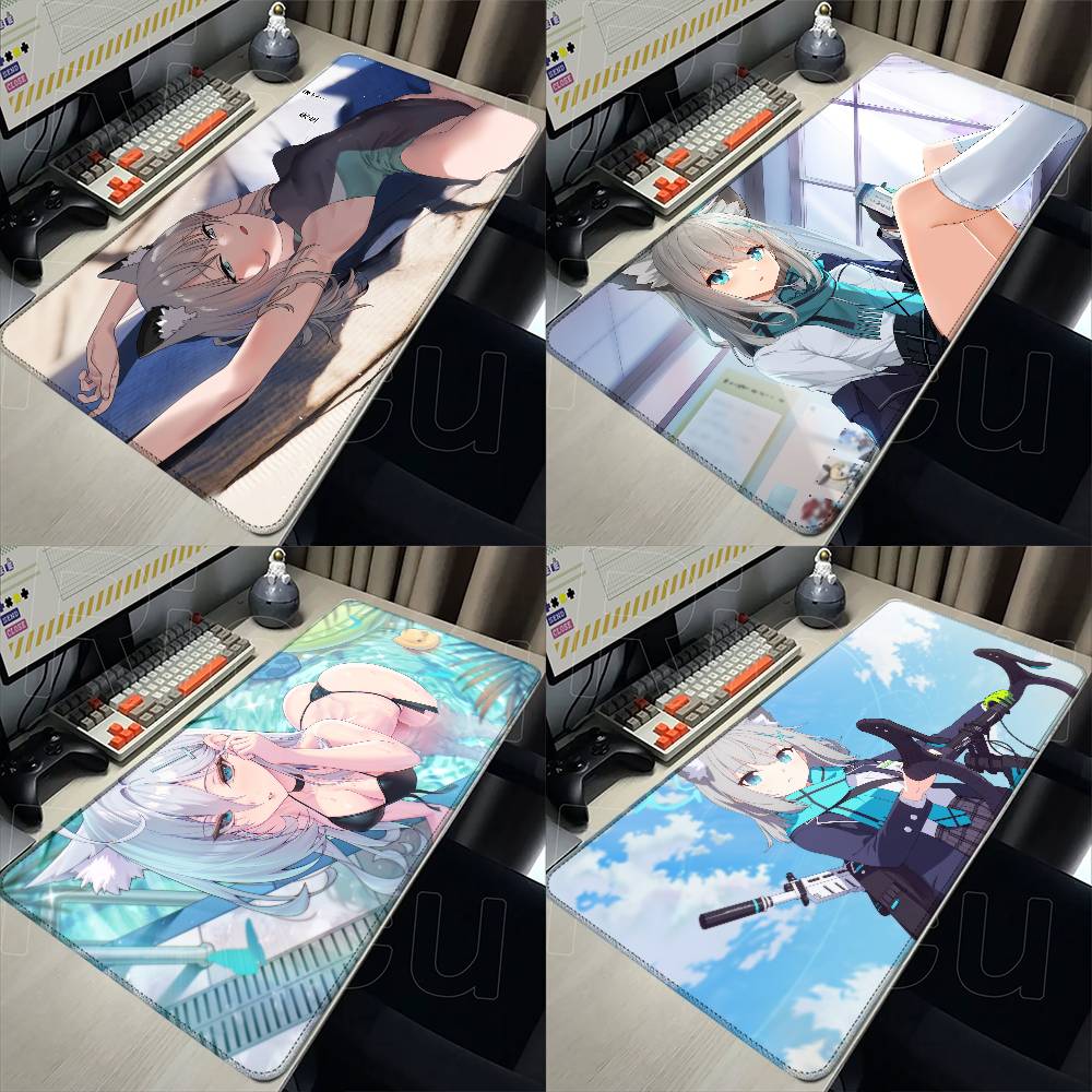 Gaming Keyboard Blue - Blue Archive Sunaookami Shiroko Muismat Rubberen
