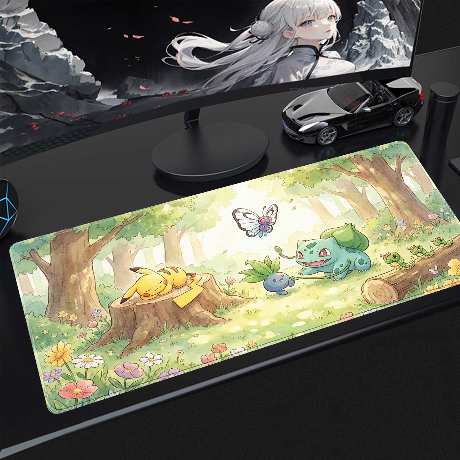 Gaming Keyboard Affordable - Kawaii muismat Gaming PC-accessoires Pokemon Pikachu