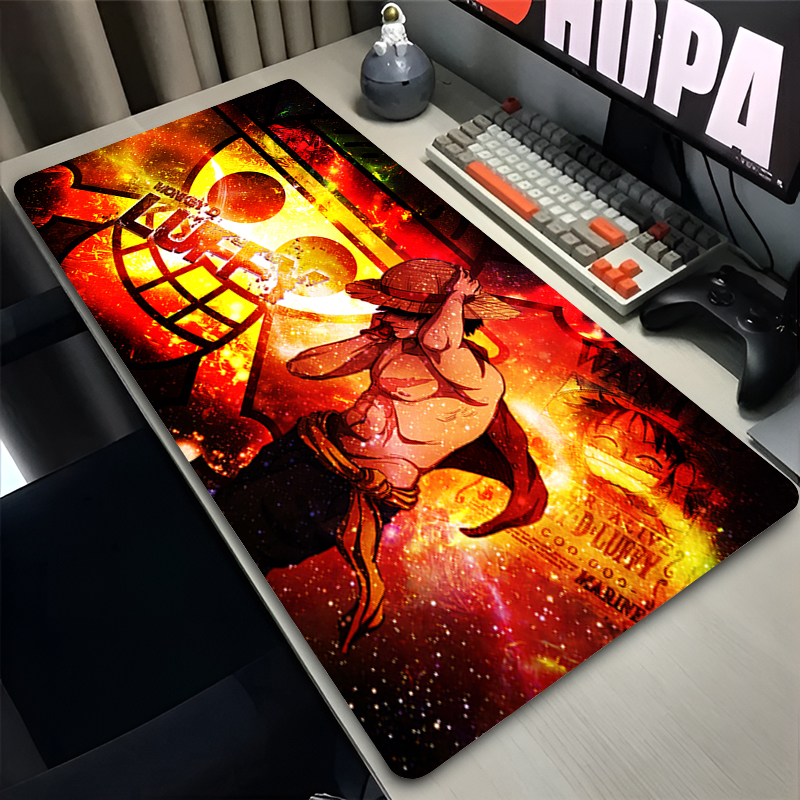 Gaming Keyboard Affordable - Grote muismat één stuk Luffy Anime