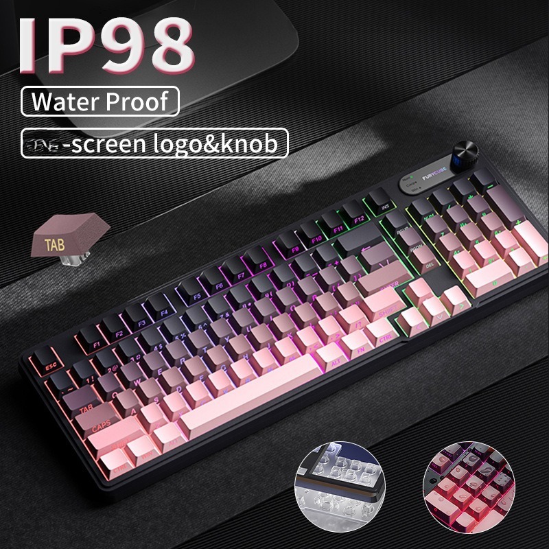 Gaming Keyboard Ip98 - RGB IP98 teclado gaming-membraantoetsenbord met laag