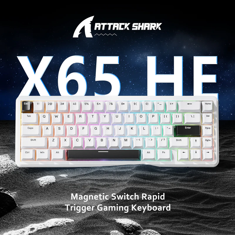 ATTACK SHARK X65 HE 65% Bedraa - Gaming Keyboard Mouse And Headset Combo recensie en prijs