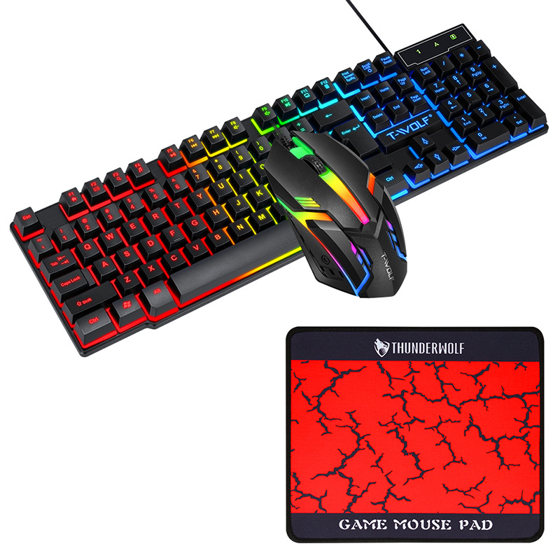 USB-toetsenbord- en muiscombin - Gaming Keyboard Mouse And Headset Combo recensie en prijs
