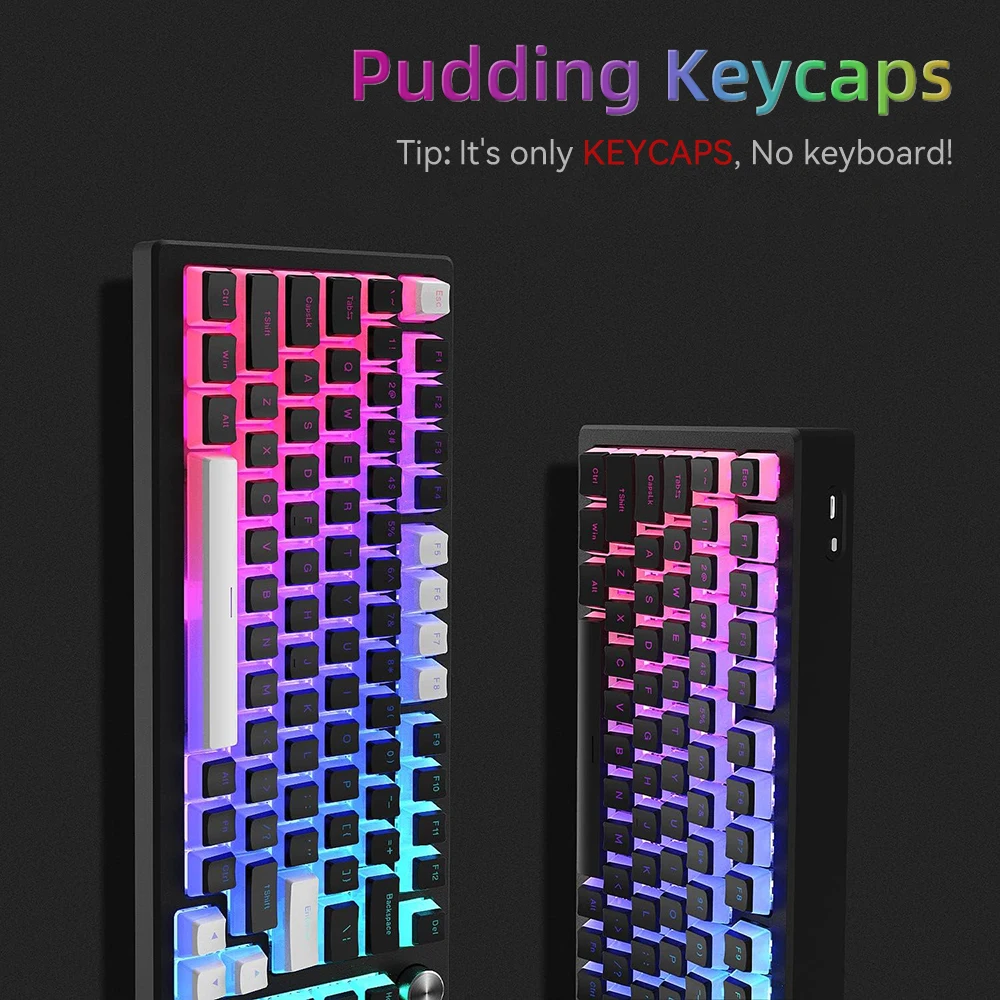 Nieuwe Pudding PBT Keycaps 129 - Gaming Keyboard And Mouse Set recensie en prijs