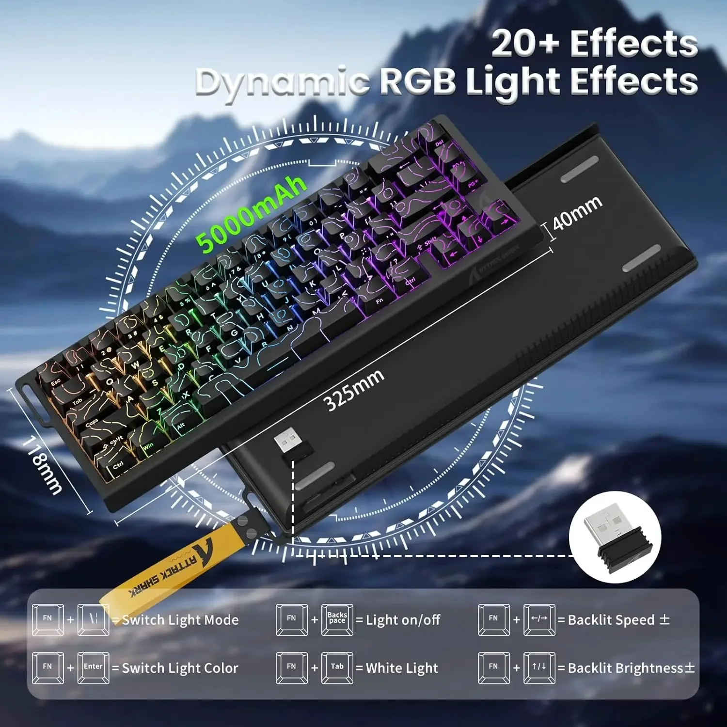 Attack Shark X68PRO HE Draadlo - Keyboard Gaming Mac recensie en prijs