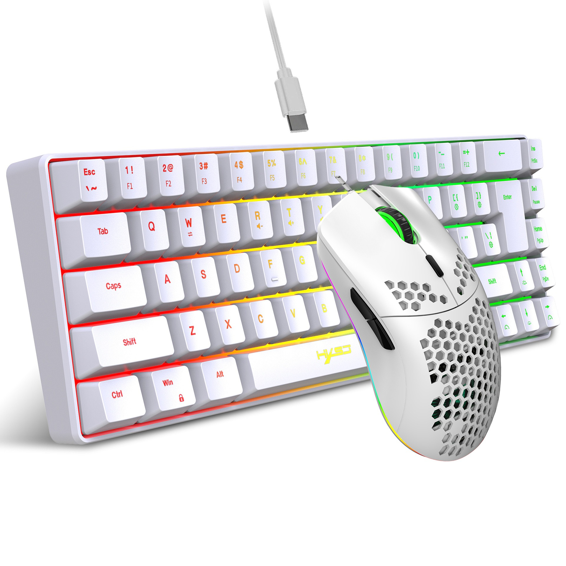 Toetsenbord en muis 68-toetsen - Gaming Keyboard And Mouse Set recensie en prijs