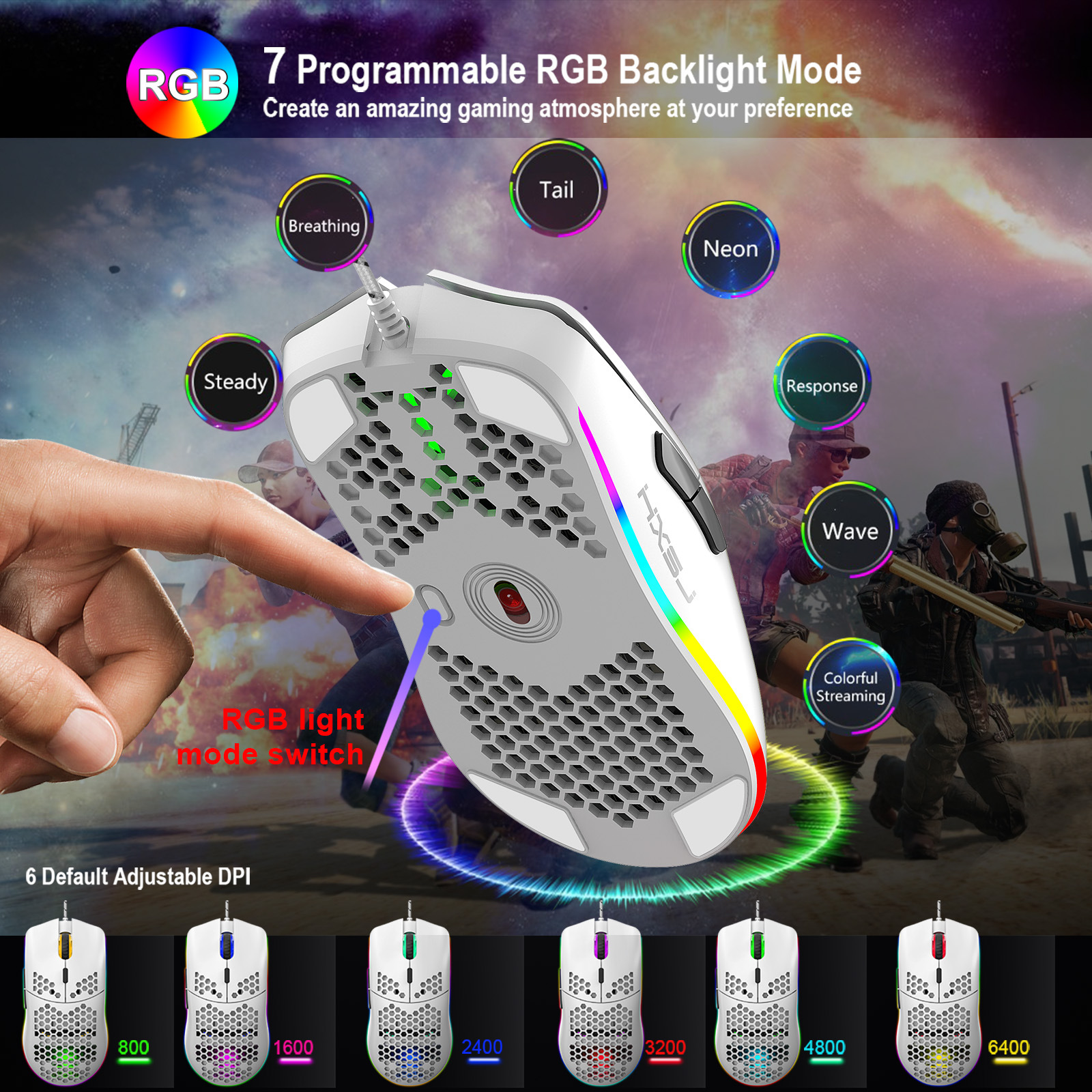 Toetsenbord en muis 68-toetsen - Gaming Keyboard And Mouse Set recensie en prijs