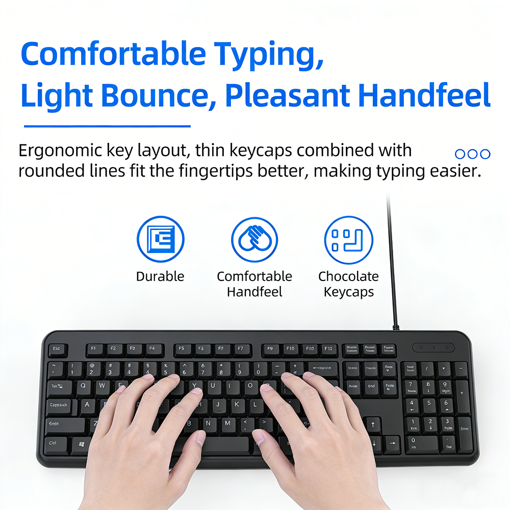 KEBIDUMEI USB Bedraad toetsenb - Keyboard Gaming Mac recensie en prijs