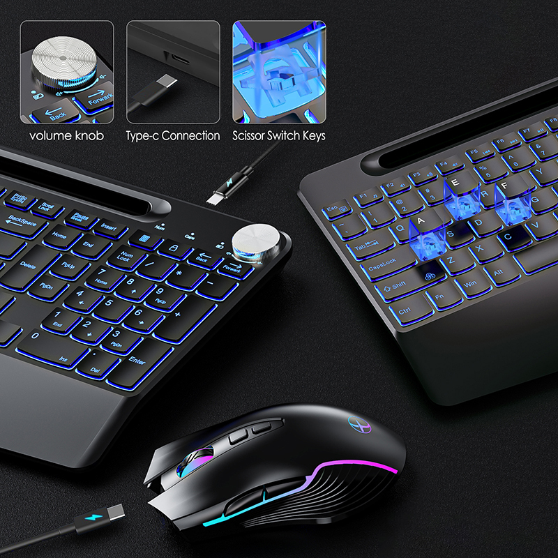 2.4G&Type-C draadloze toetsenb - Gaming Keyboard And Mouse Set recensie en prijs