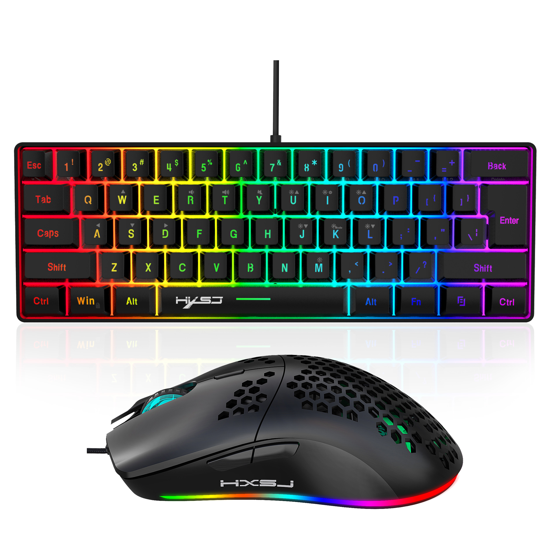 Hot Selling HXSJ 61-toetsen V7 - Gaming Keyboard No Rgb recensie en prijs