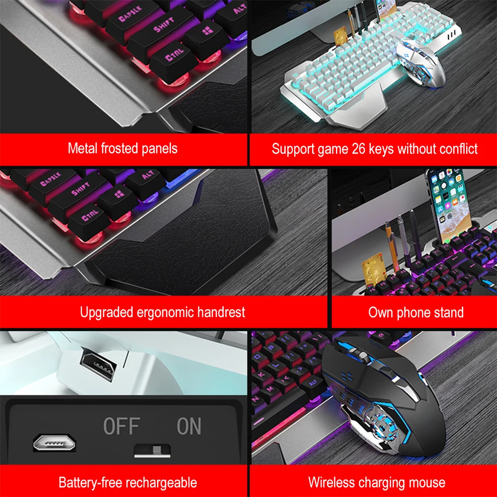 K680 Oplaadbare 2.4G Draadloze - Gaming Keyboard Bluetooth recensie en prijs