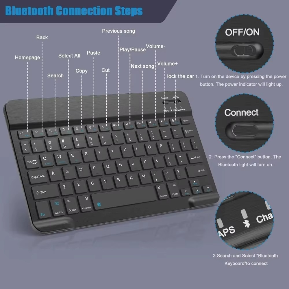 Bluetooth 5.0 Draadloos Toetse - Gaming Keyboard Bluetooth recensie en prijs