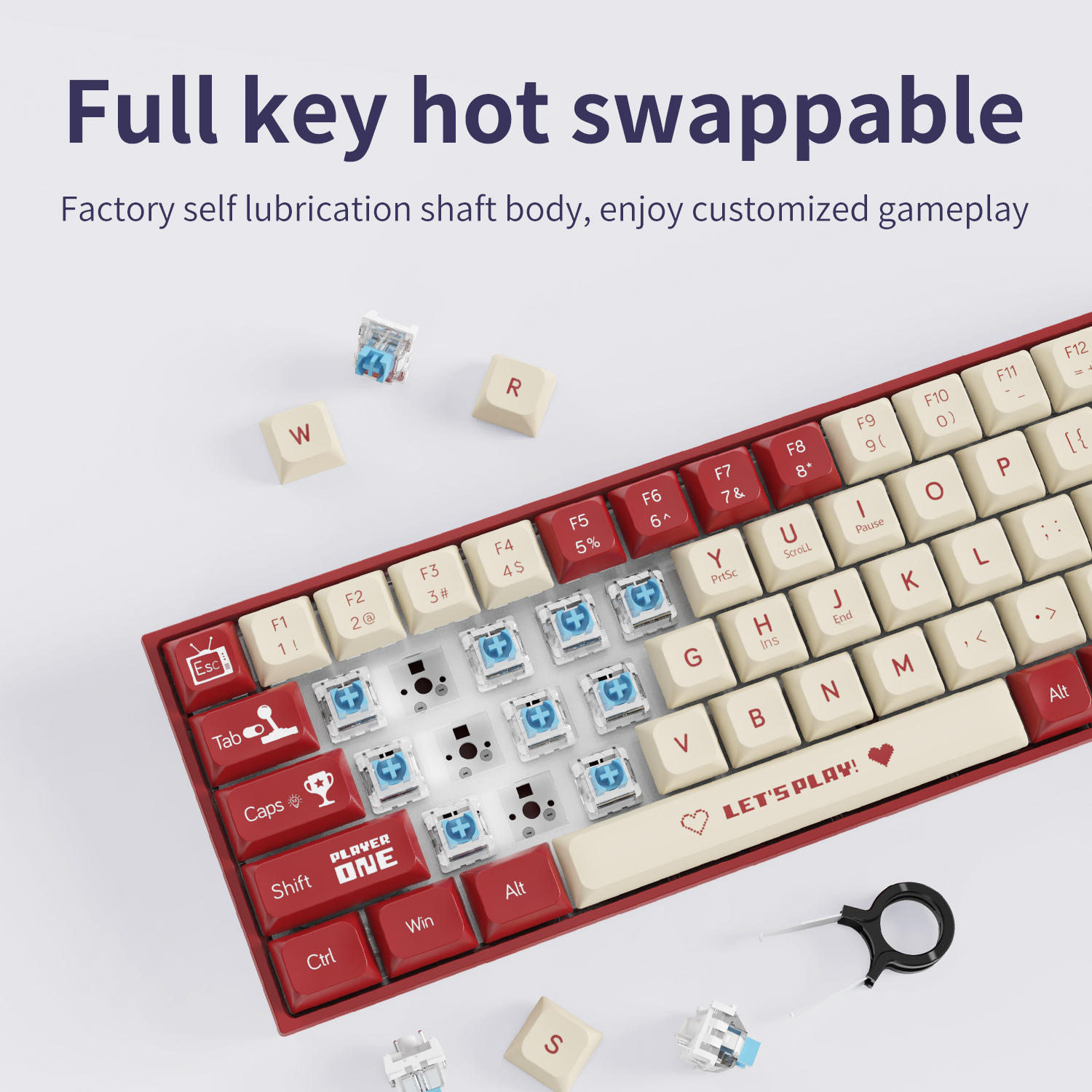 AJAZZ AK680 65% Bedraad Gaming - Gaming Keyboard Hot Swappable recensie en prijs