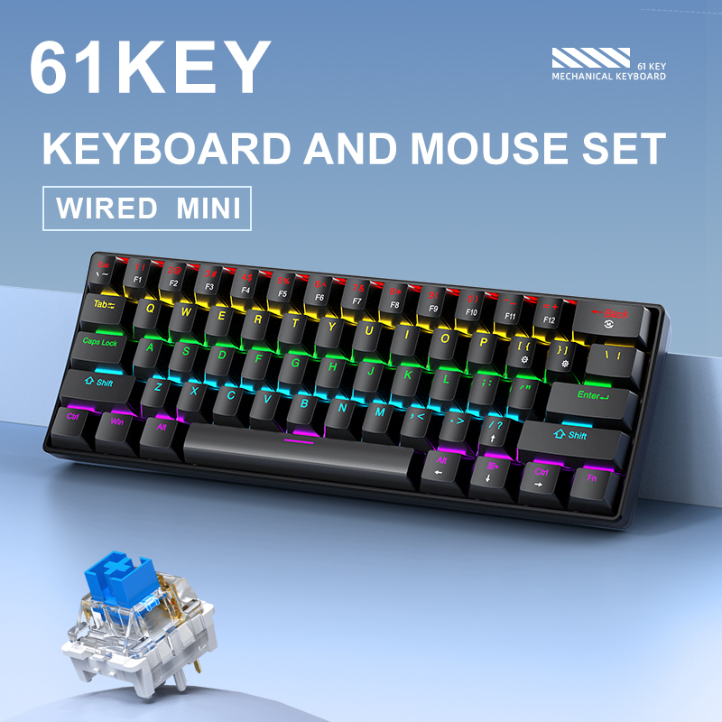 APAYADO K61 Mini mechanisch to - Gaming Keyboard Hot Swappable recensie en prijs