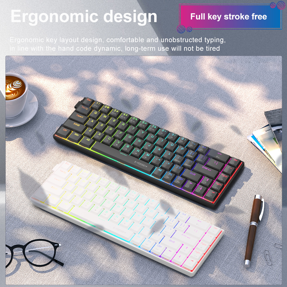 E-YOOSO A68 RGB Mini Slim USB  - Gaming Keyboard E Yooso recensie en prijs