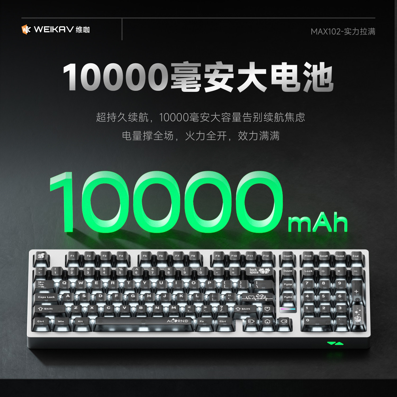 Weika Max102 aluminium behuizi - Gaming Keyboard Bluetooth recensie en prijs