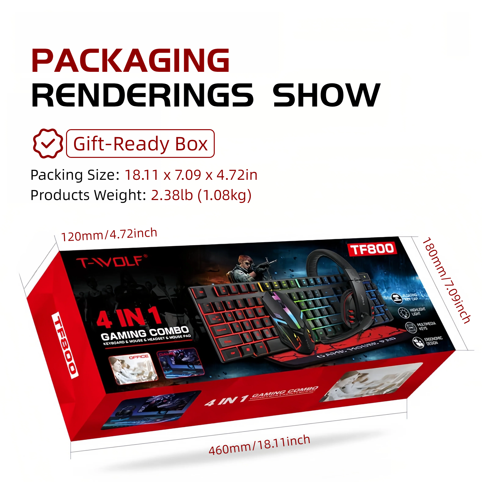 4-in-1 Gaming Combo Set Regenb - Gaming Keyboard Mouse And Headset Combo recensie en prijs