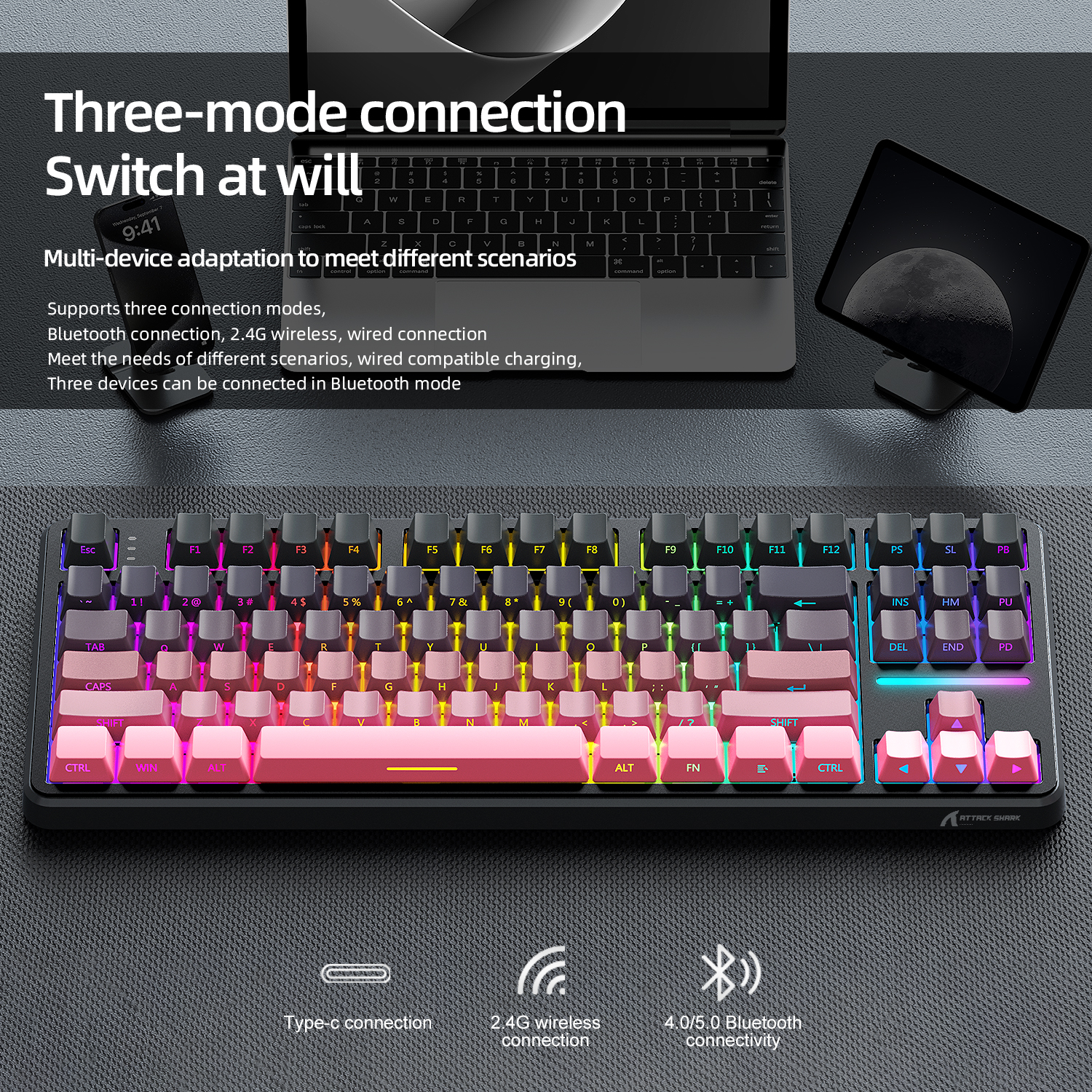 Attack Shark X87 Macro Drive G - Gaming Keyboard Bluetooth recensie en prijs