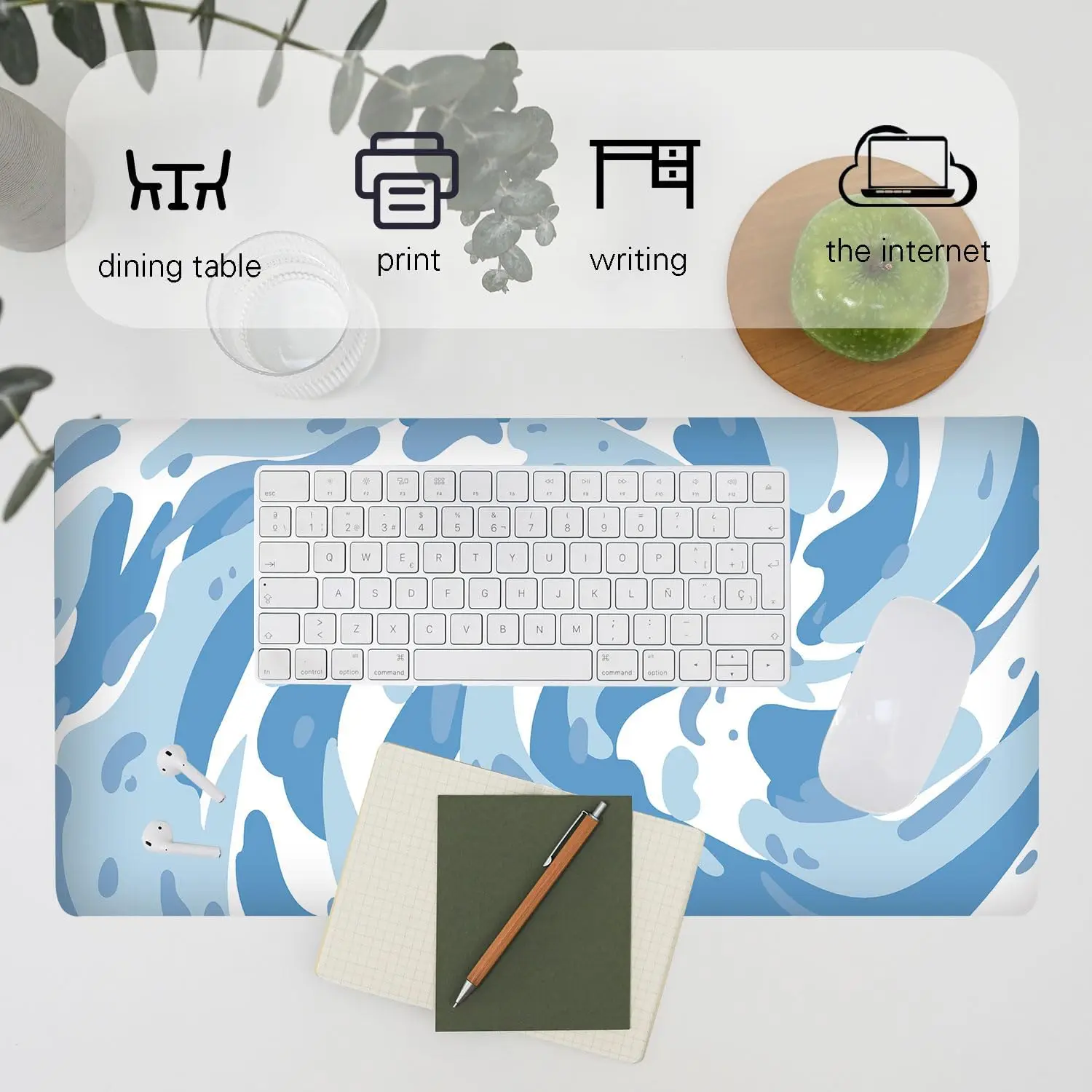 Lichtblauwe Camo Swirl-patroon - Gaming Keyboard Blue recensie en prijs