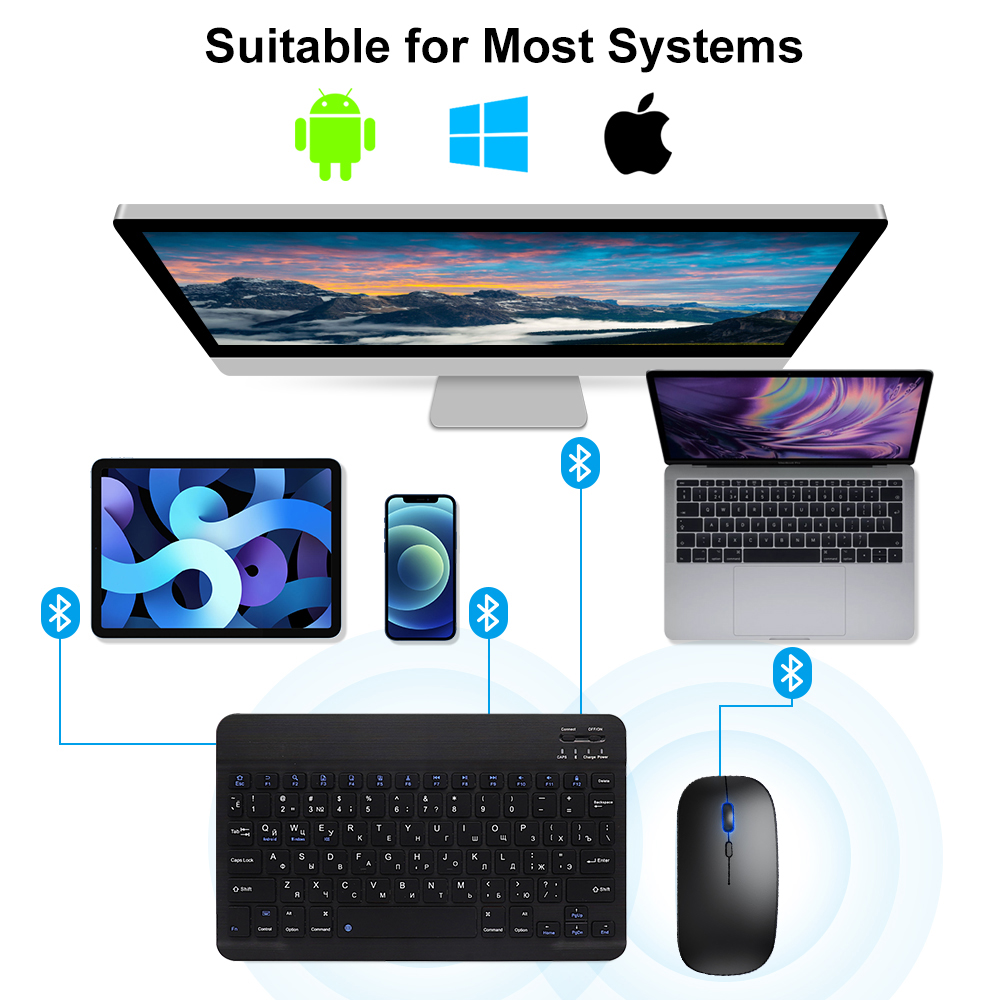 Bluetooth-toetsenbord en muis  - Gaming Keyboard Bluetooth recensie en prijs
