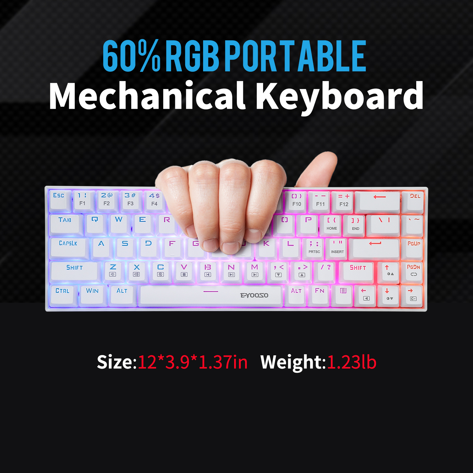 Z-686 60% Mini Mechanische Gam - Gaming Keyboard E Yooso recensie en prijs