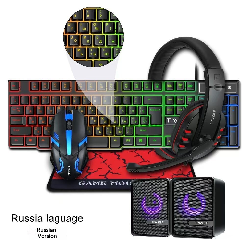 Spaans Russisch Toetsenbord La - Gaming Keyboard Mouse And Headset Combo recensie en prijs