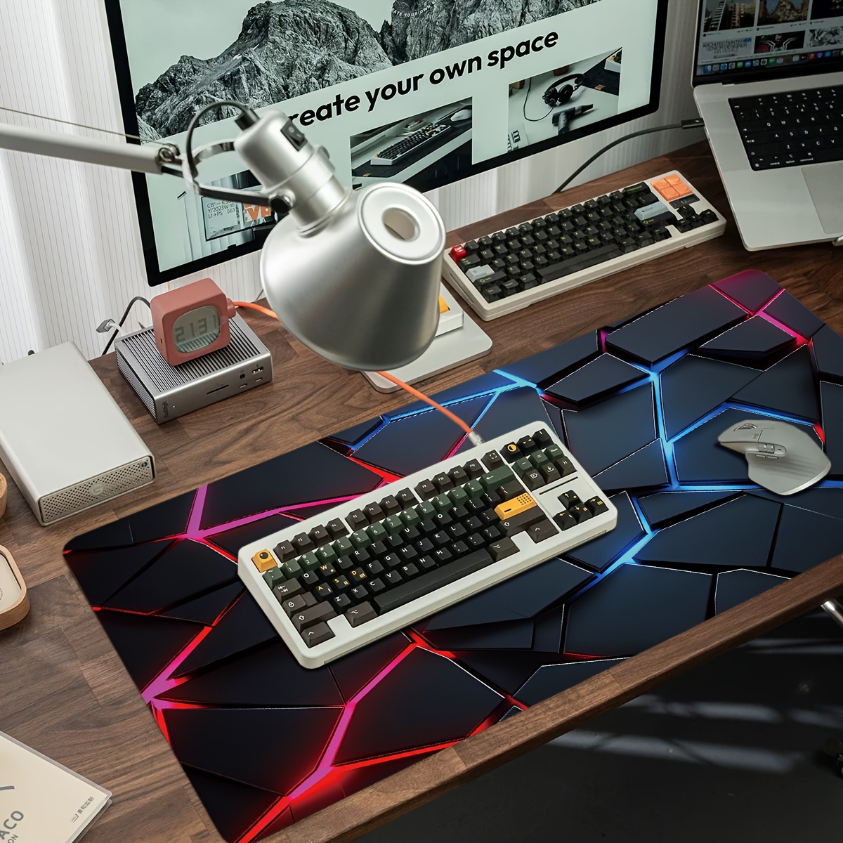 Grote gaming-muismatten 90x40  - Gaming Keyboard Blue recensie en prijs