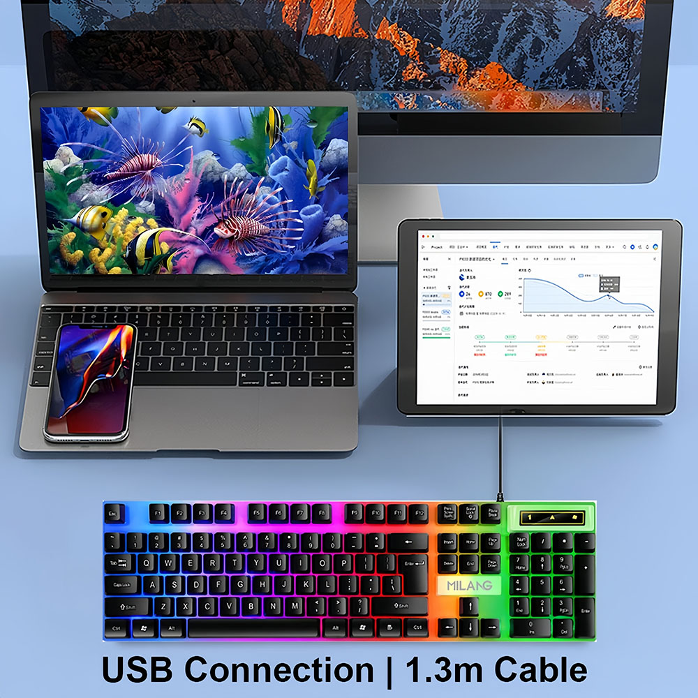 KEBIDUMEI USB Bedraad toetsenb - Gaming Keyboard And Mouse Set recensie en prijs