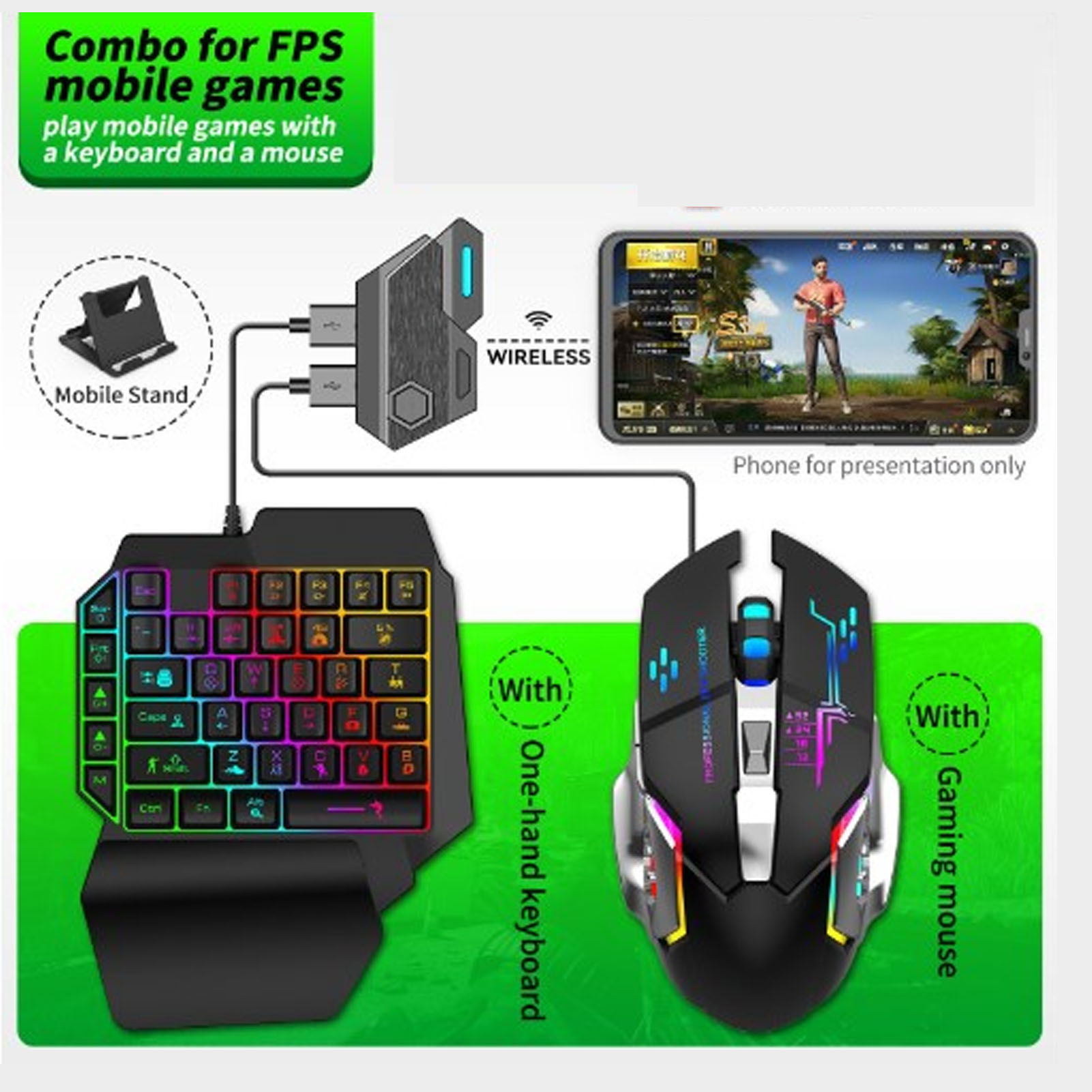 Mobiel gamecombopakket Bluetoo - Gaming Keyboard Bluetooth recensie en prijs