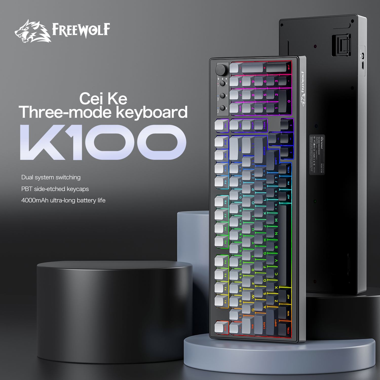 FREEWOLF k100 stille gamingtoe - Keyboard Gaming Mac recensie en prijs