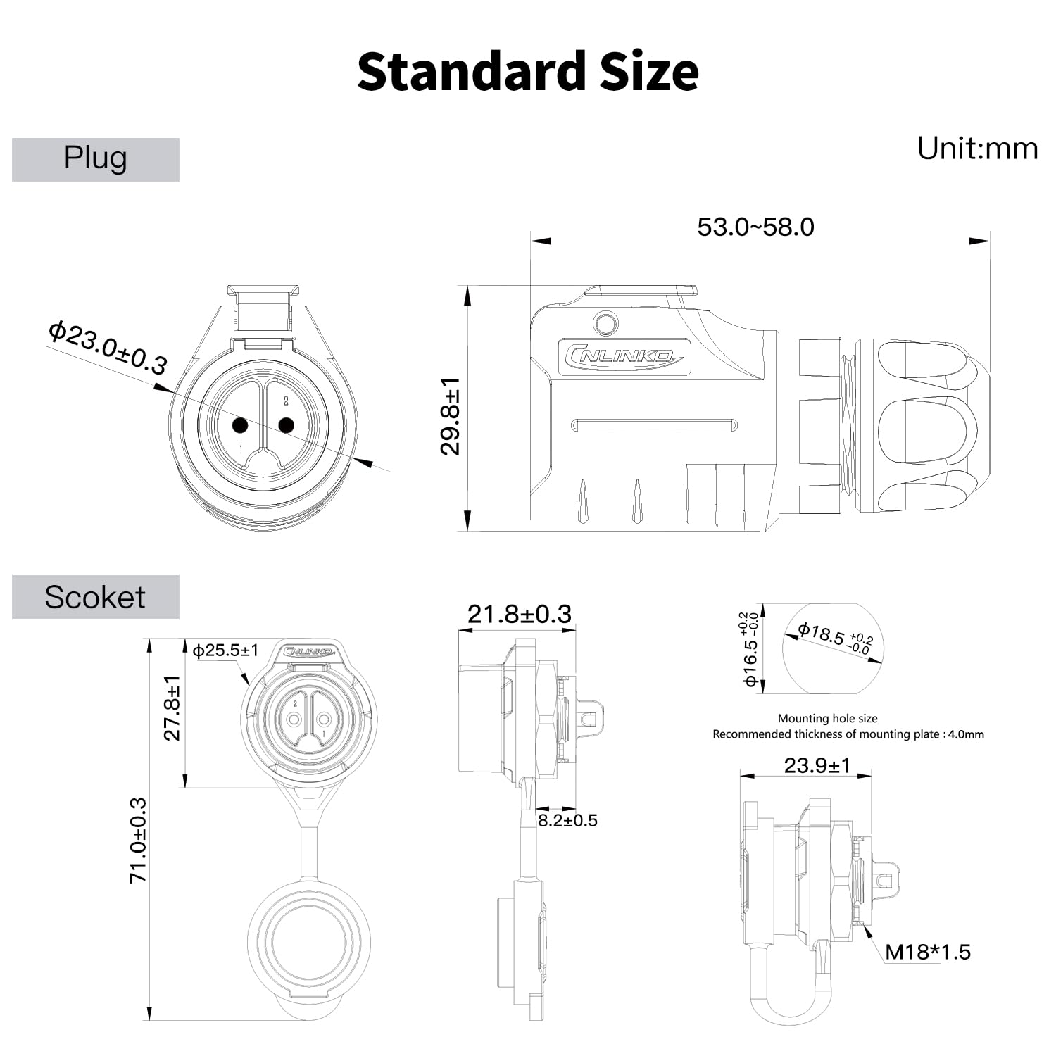 CNLINKO LP-16 Circulaire Aviat - Aviator Connector Kit recensie en prijs
