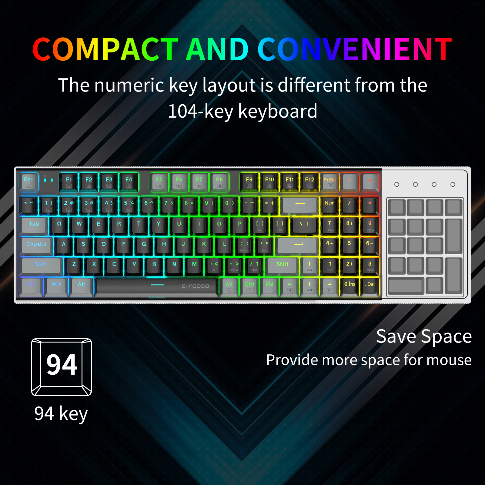 E-YOOSO Z-19 Mechanisch gaming - Gaming Keyboard E Yooso recensie en prijs