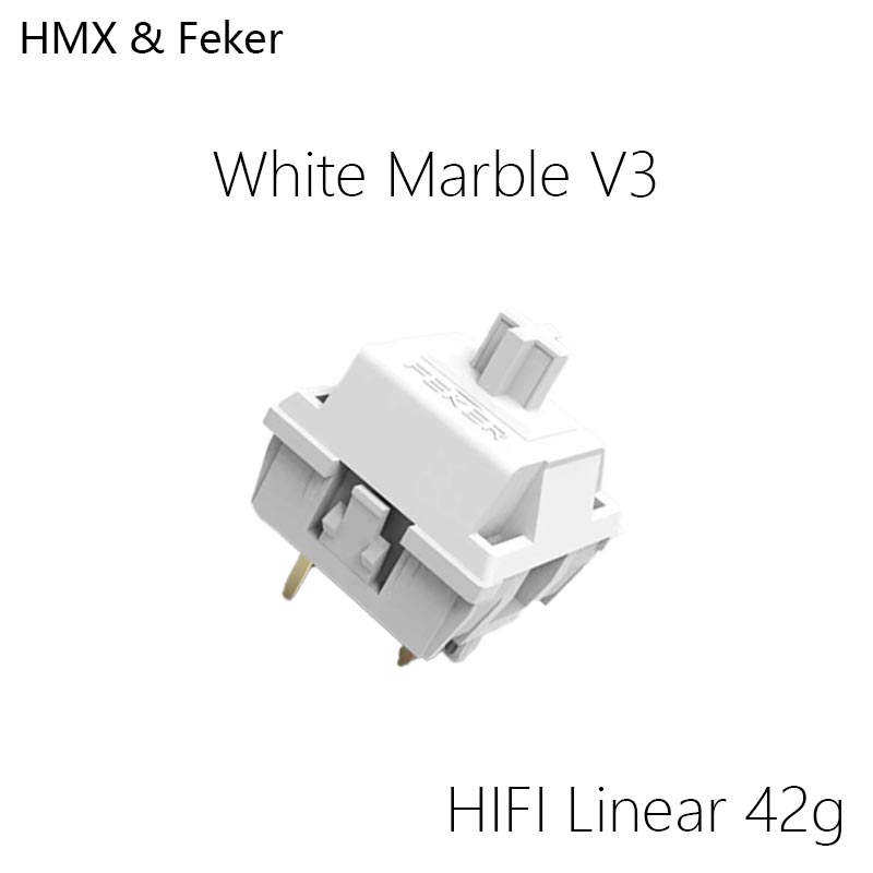 HMX Feker Wit Marmer V3 Hot sw - Gaming Keyboard Hot Swappable recensie en prijs