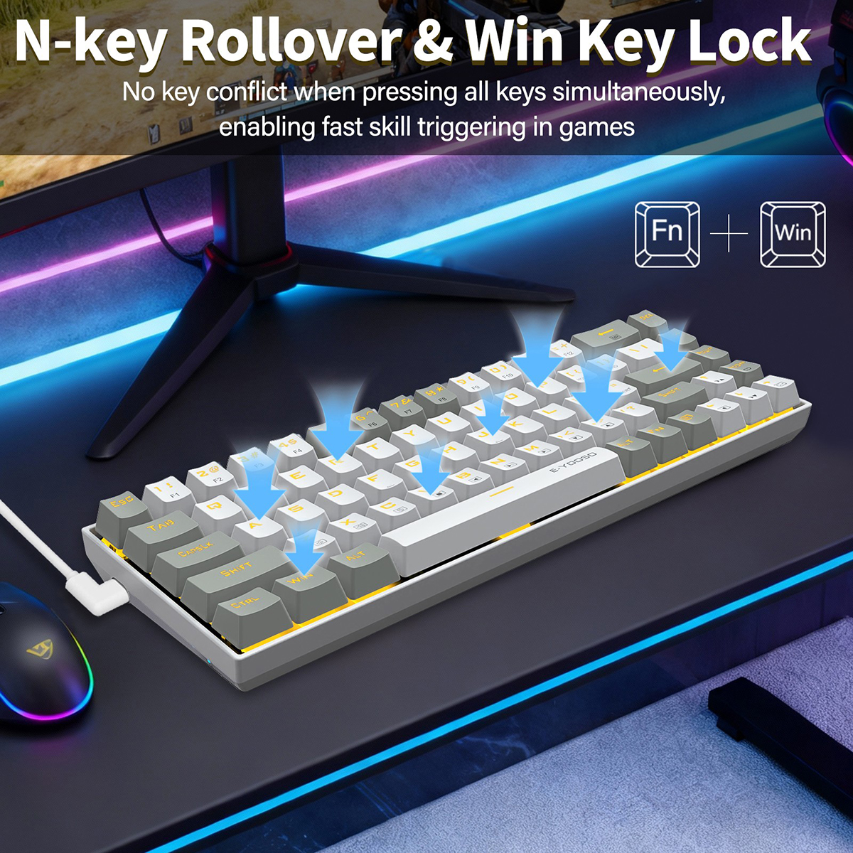 E-YOOSO 68 mechanisch toetsenb - Gaming Keyboard E Yooso recensie en prijs