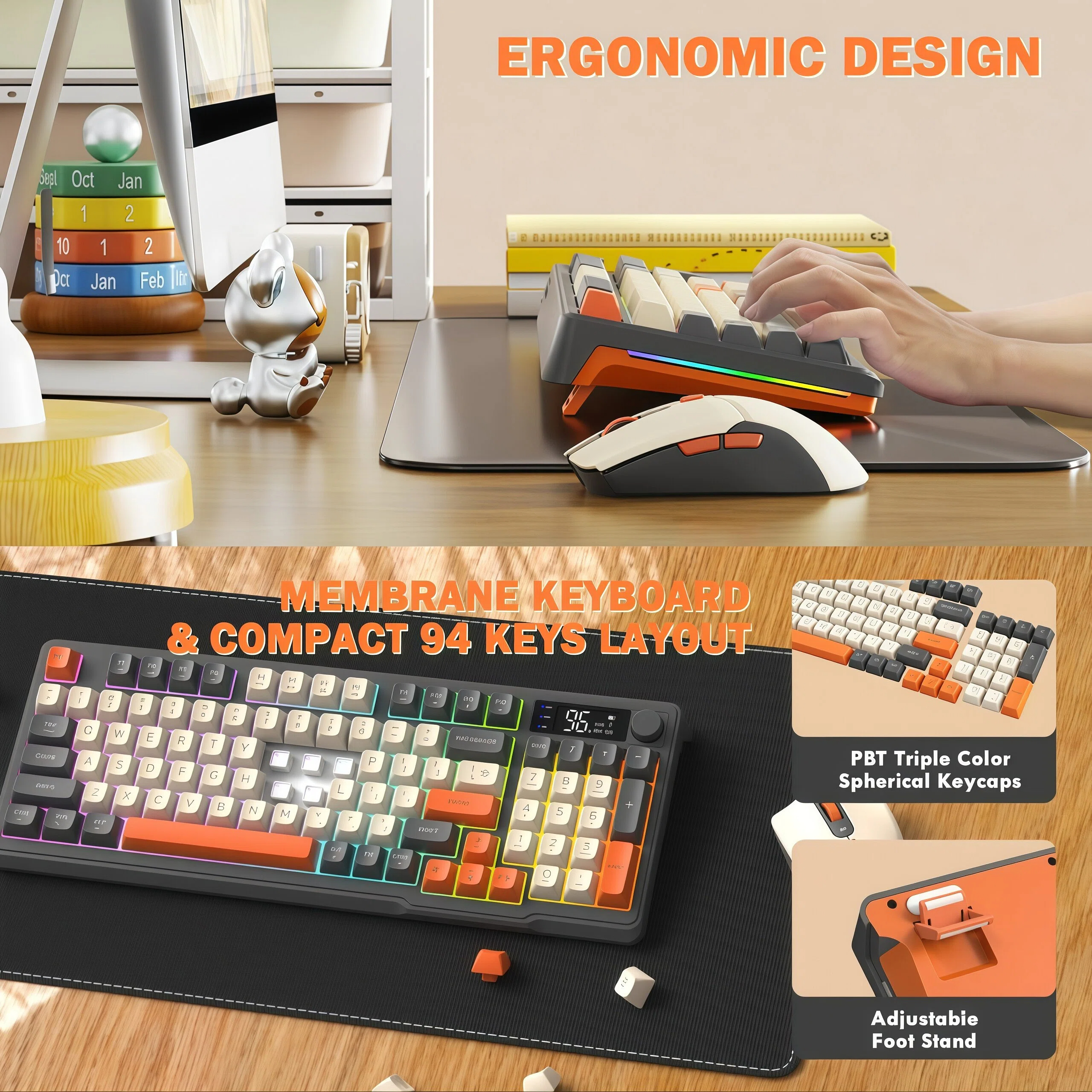 Freewolf T96 Gaming draadloos  - Gaming Keyboard Mouse And Headset Combo recensie en prijs