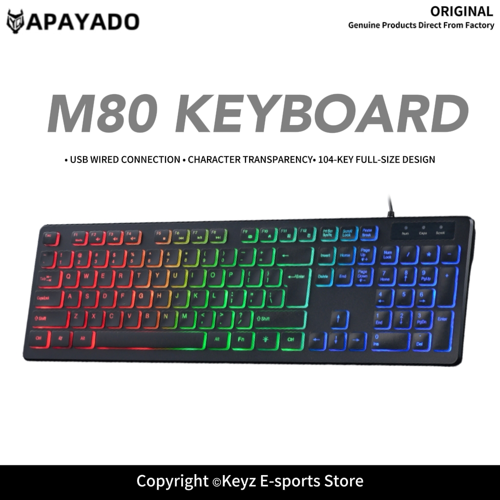 M80 ultradunne bedrade gamingt - Keyboard Gaming Mac recensie en prijs