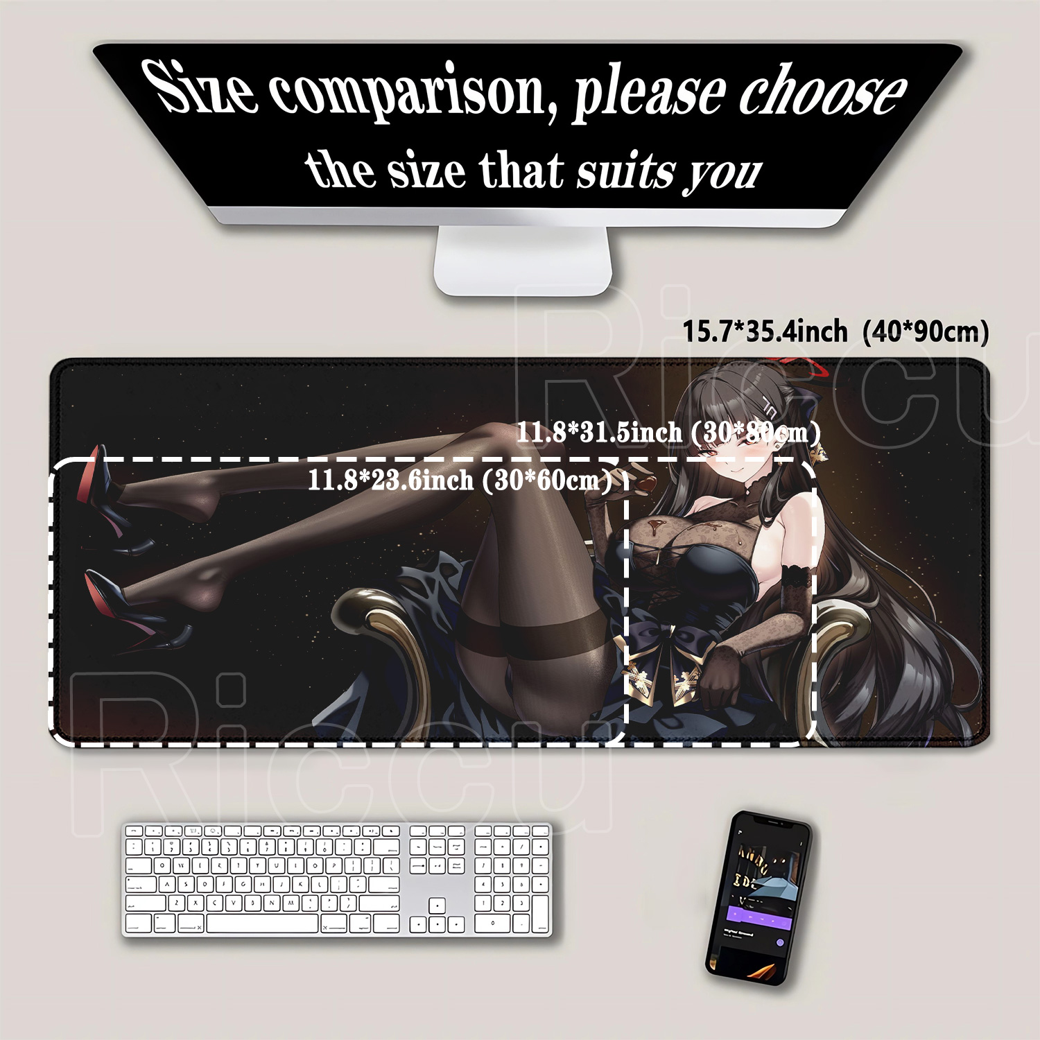 Anime meisje Tsukatsuki Rio Bl - Gaming Keyboard Blue recensie en prijs